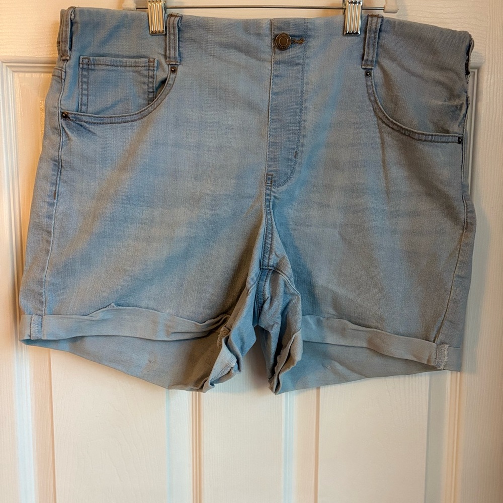 Light Blue Denim Women's Shorts